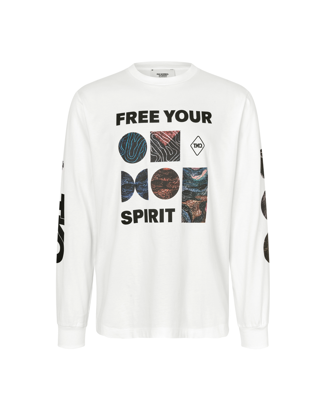T.K.O. Off-Race Long Sleeve T-Shirt - White
