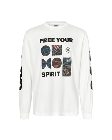 T.K.O. Off-Race Long Sleeve T-Shirt - White