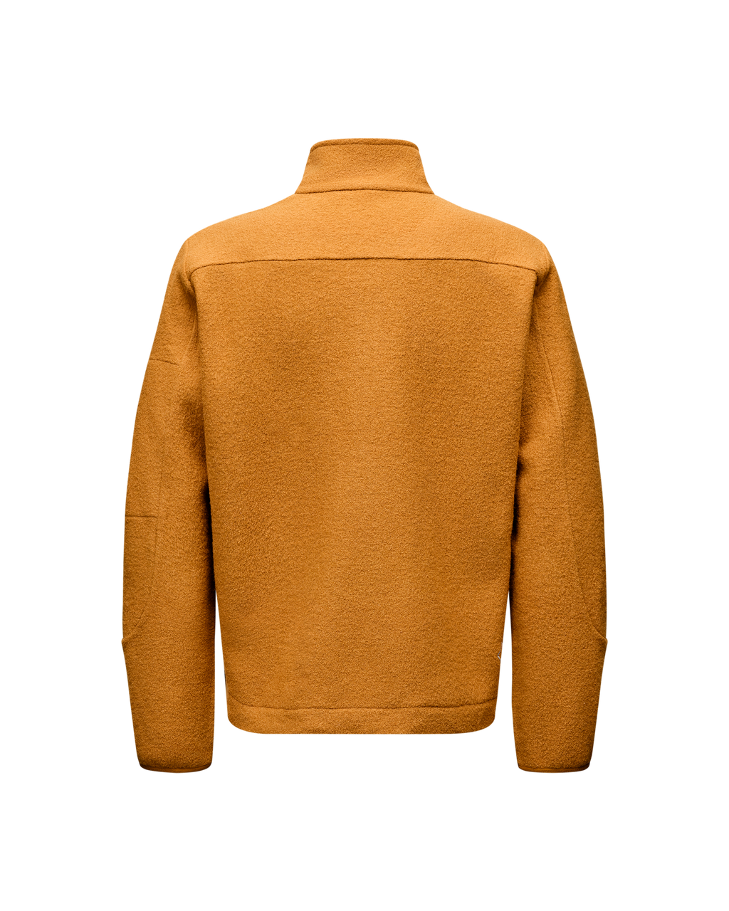 Off-Race Boiled Wool Half-Zip - Ochre