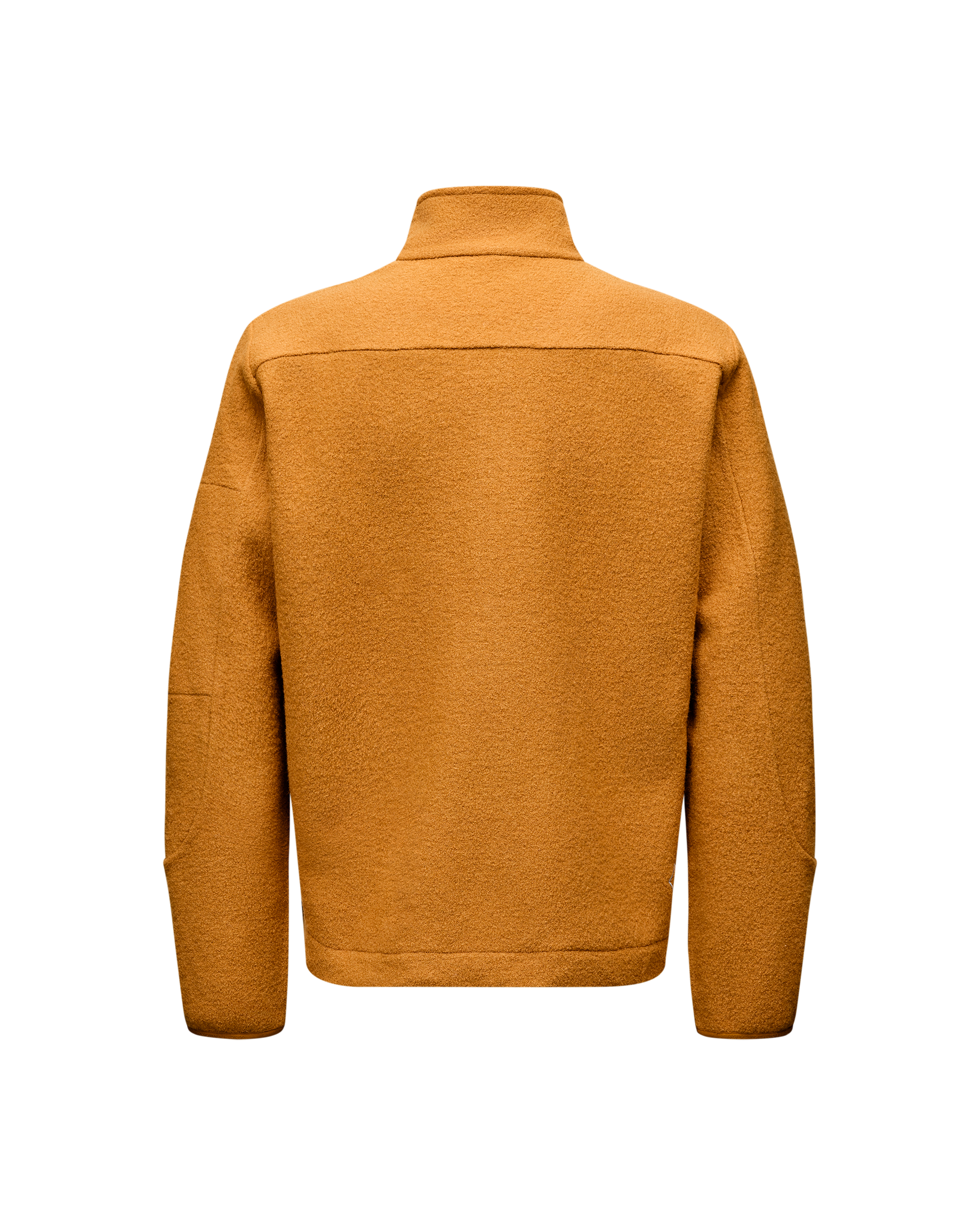 Off-Race Boiled Wool Half-Zip - Ochre