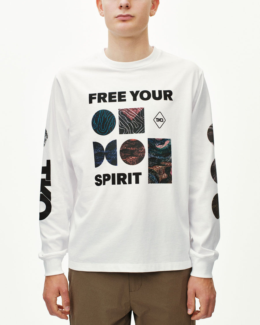 T.K.O. Off-Race Long Sleeve T-Shirt - White