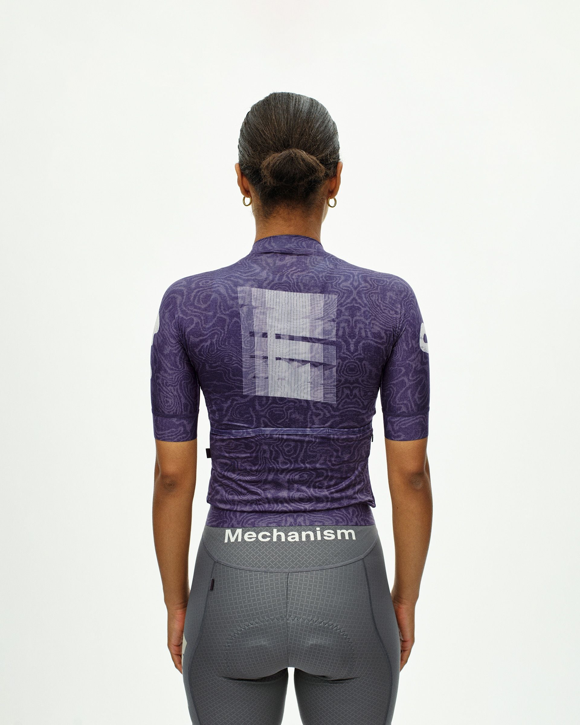 Womens Mechanism Logo Jersey - AOP RTN Dark Purple