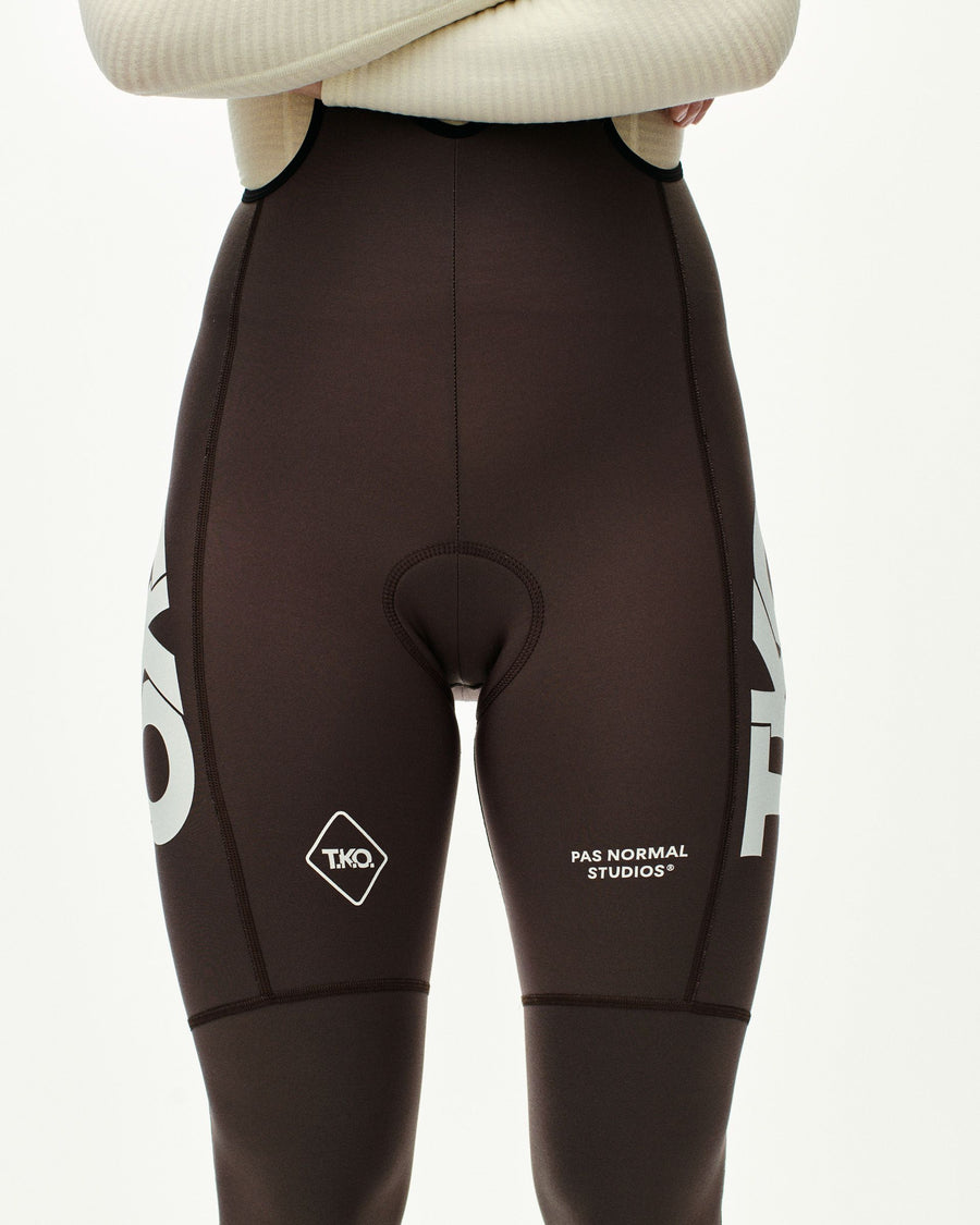 T.K.O. Essential Thermal Long Bibs - Dark Purple