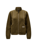 Womens Off-Race Pile Fleece Jacket - Deep Olive