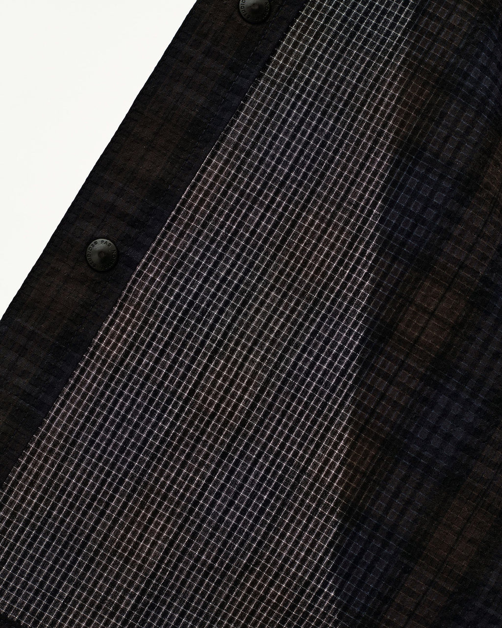 Off-Race Seersucker Shirt - Dark Navy