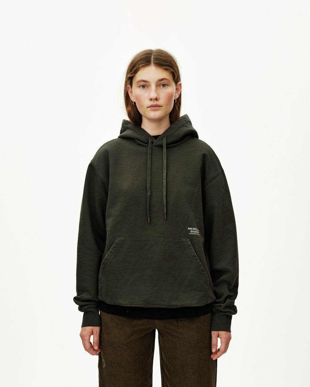 Off-Race Hoodie - Dark Olive