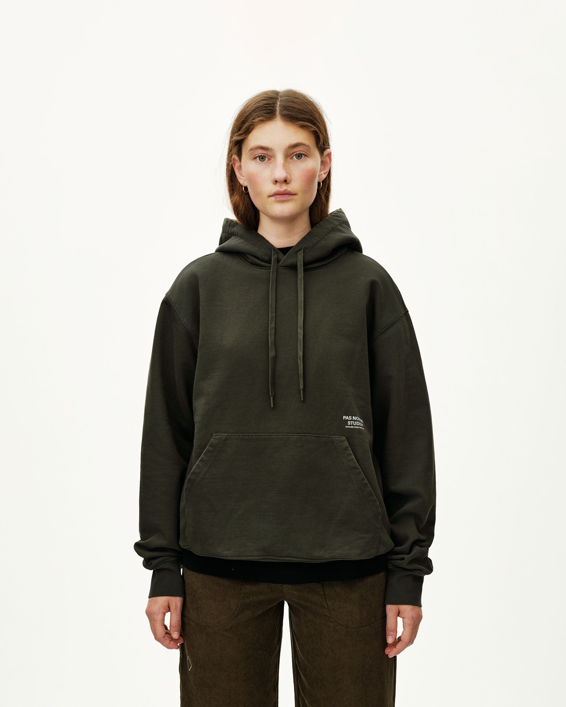 Off-Race Hoodie - Dark Olive
