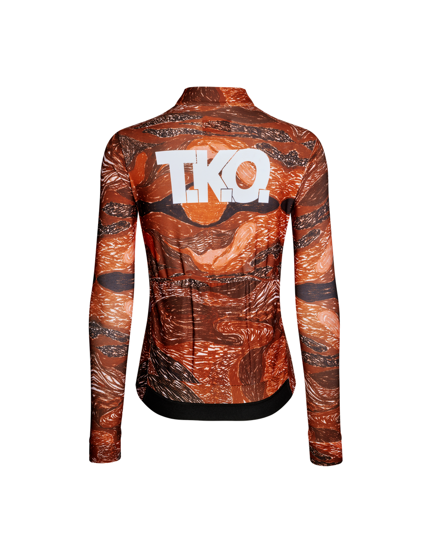 T.K.O. Women's Mechanism Long Sleeve Jersey - T.K.O. Red