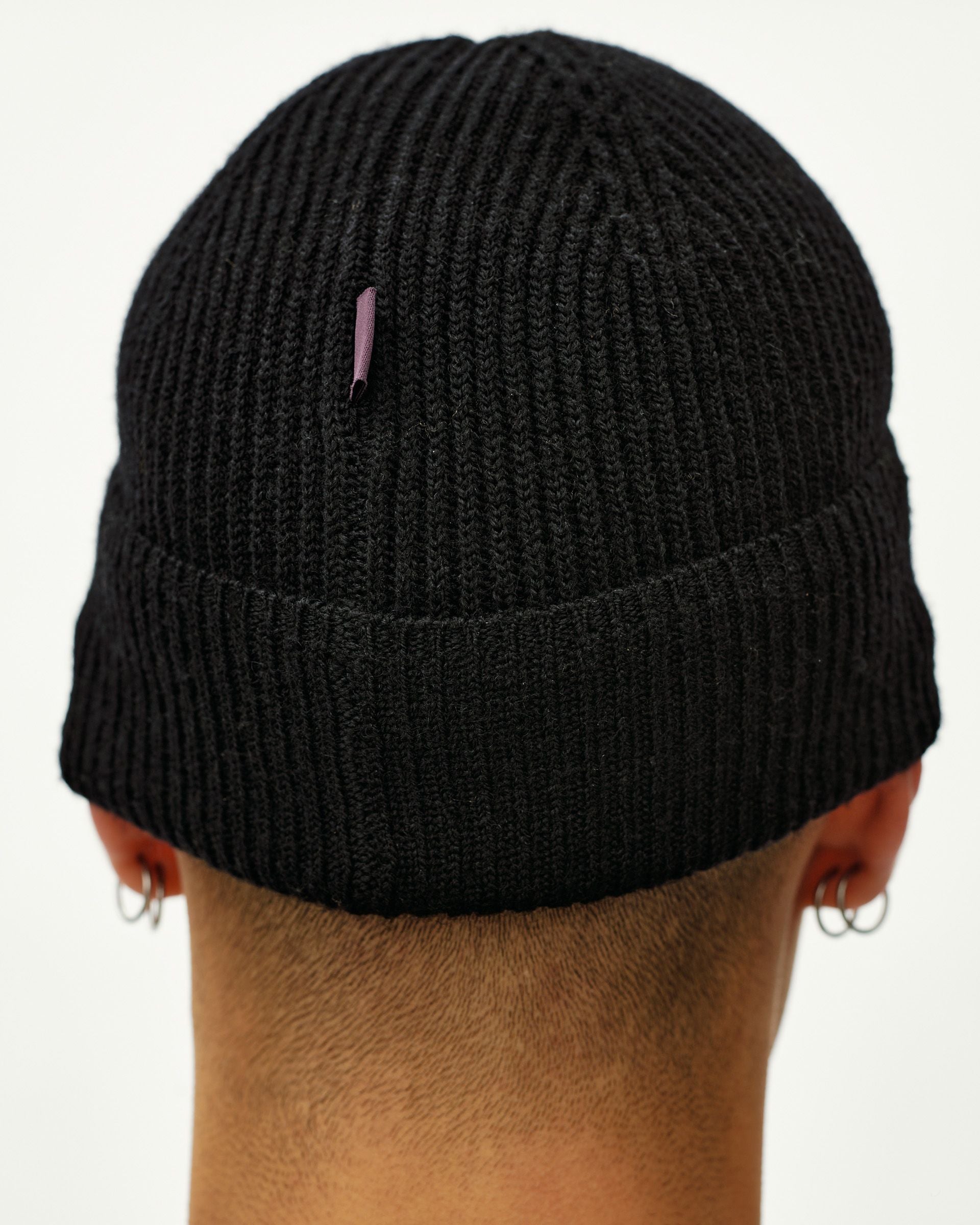 Off-Race Merino Knit Beanie - Black