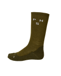 Deep Winter Wool Socks - Khaki Green