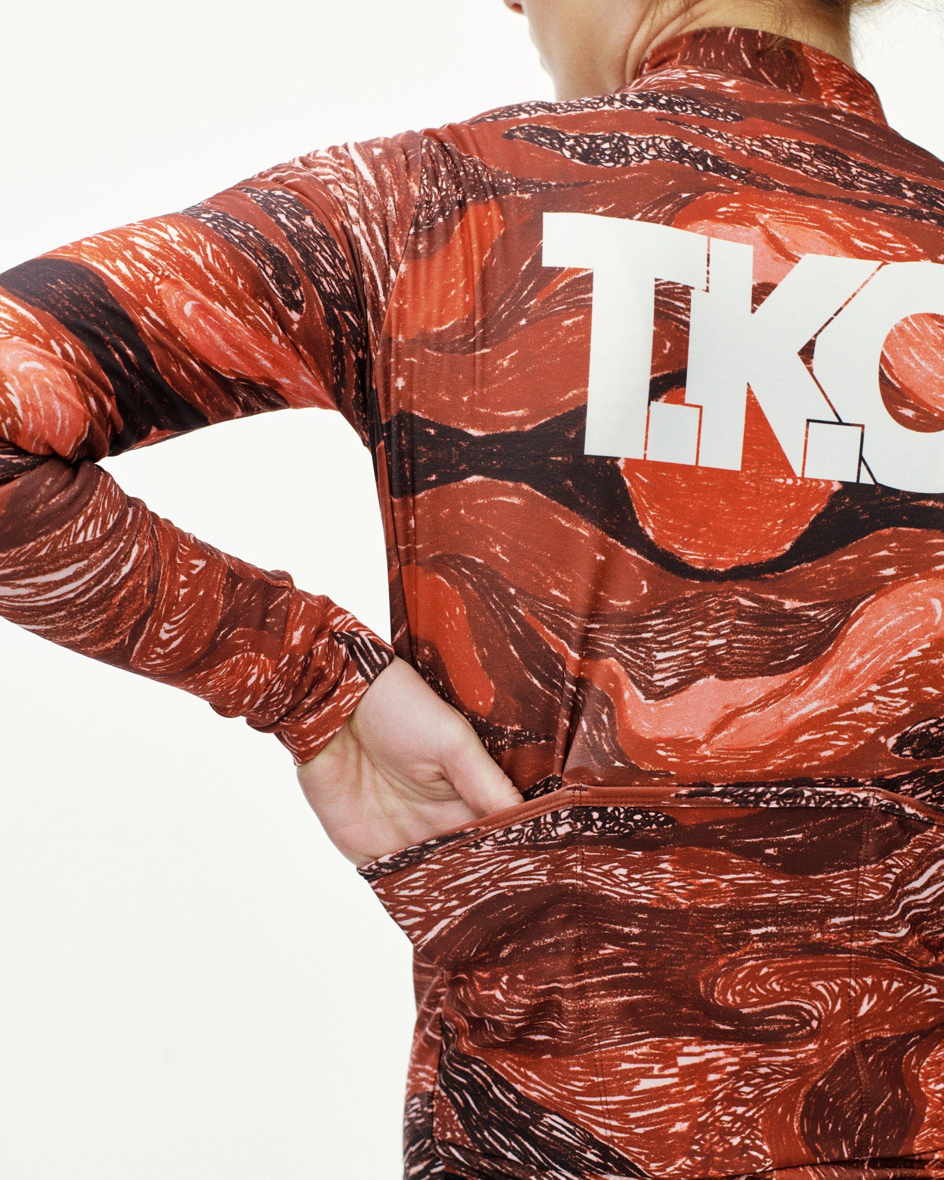 T.K.O. Women's Mechanism Long Sleeve Jersey - T.K.O. Red