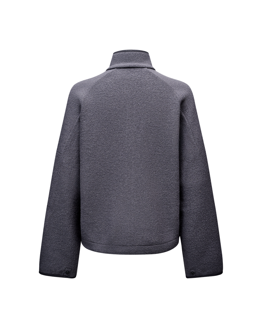 Womens Off-Race Boiled Wool Jacket - Steel