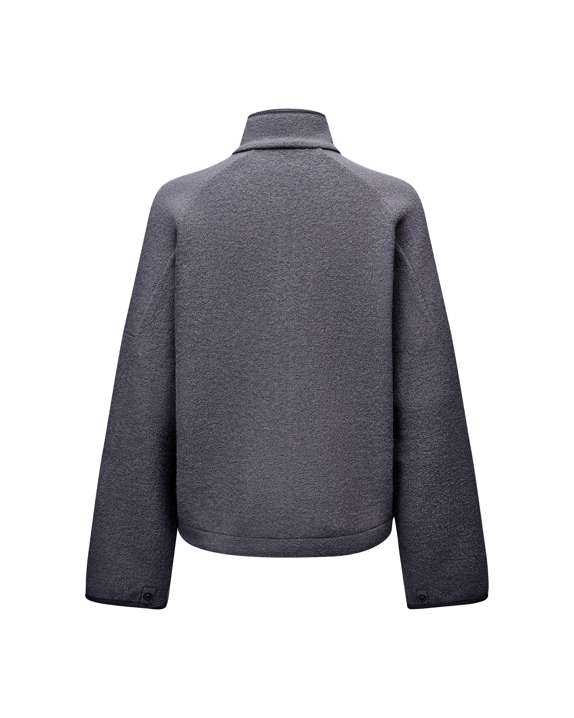 Womens Off-Race Boiled Wool Jacket - Steel