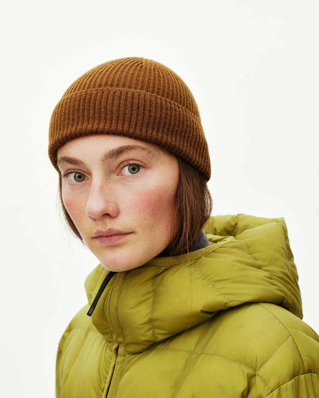 Off-Race Merino Knit Beanie - Wood