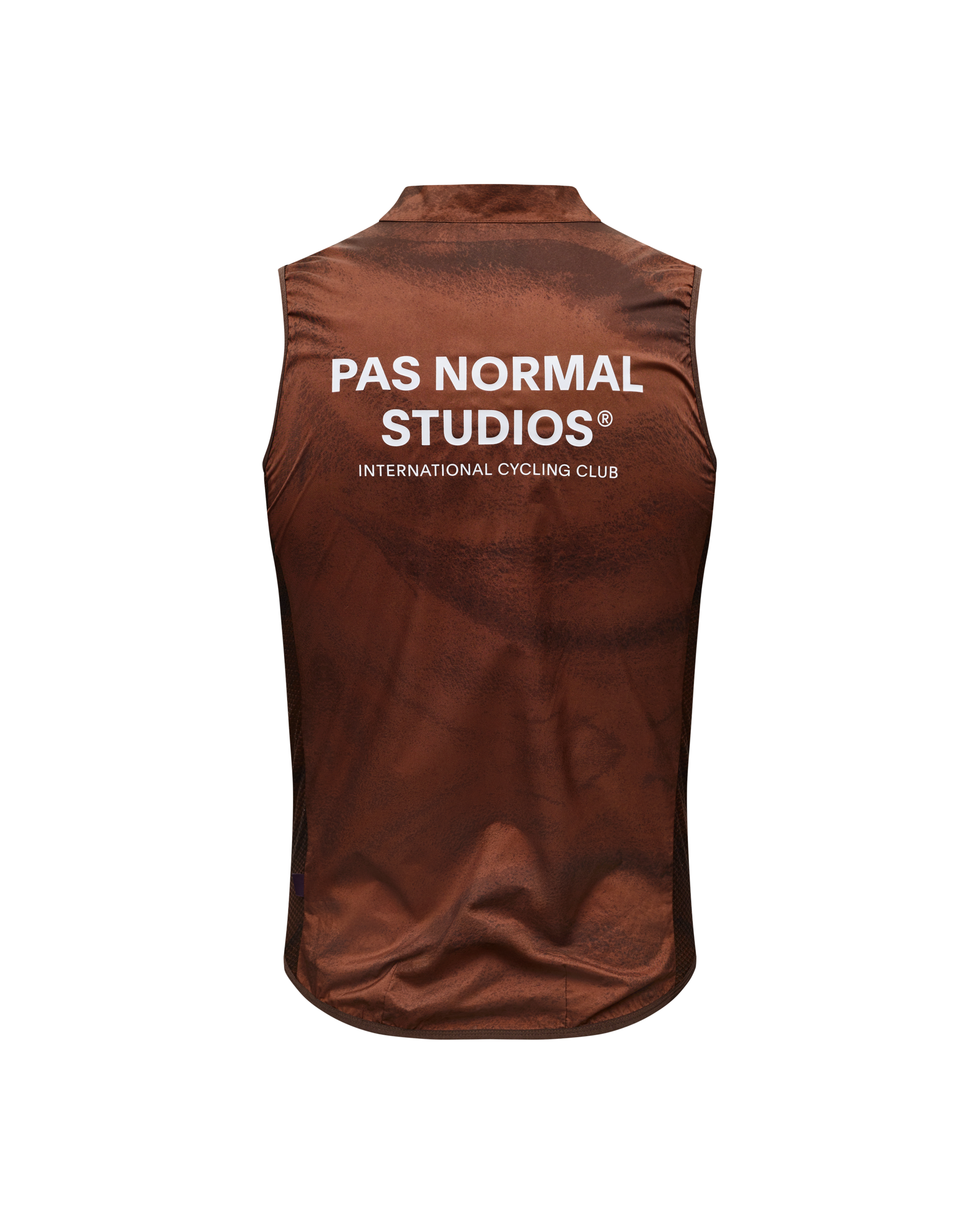 Mechanism Stow Away Gilet - AOP Light brown