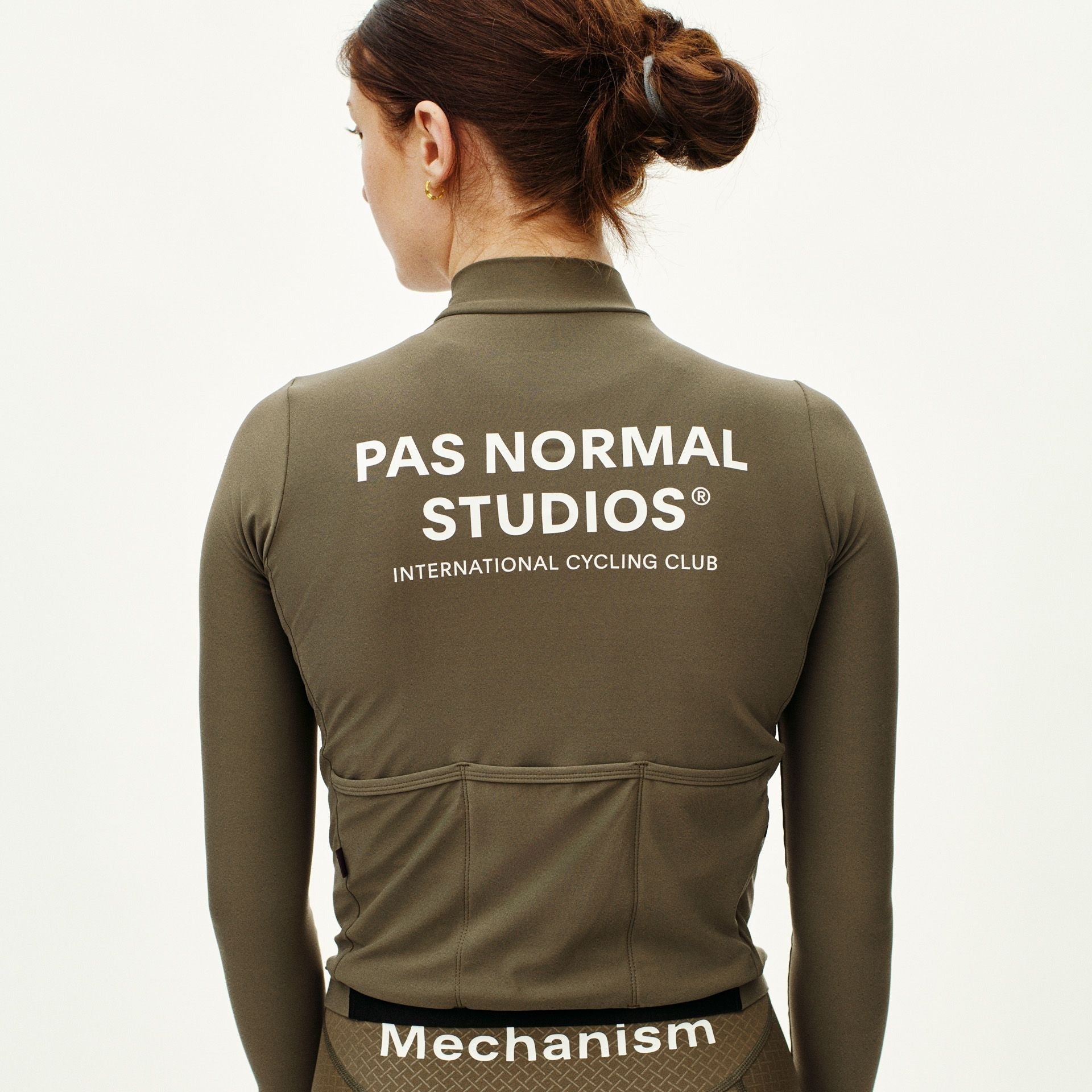 Womens Mechanism Long Sleeve Jersey - Mud