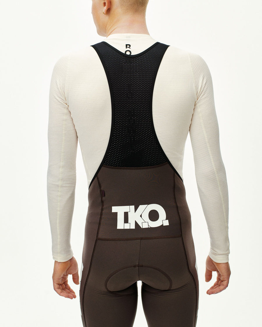 T.K.O. Essential Thermal Long Bibs - Dark Purple