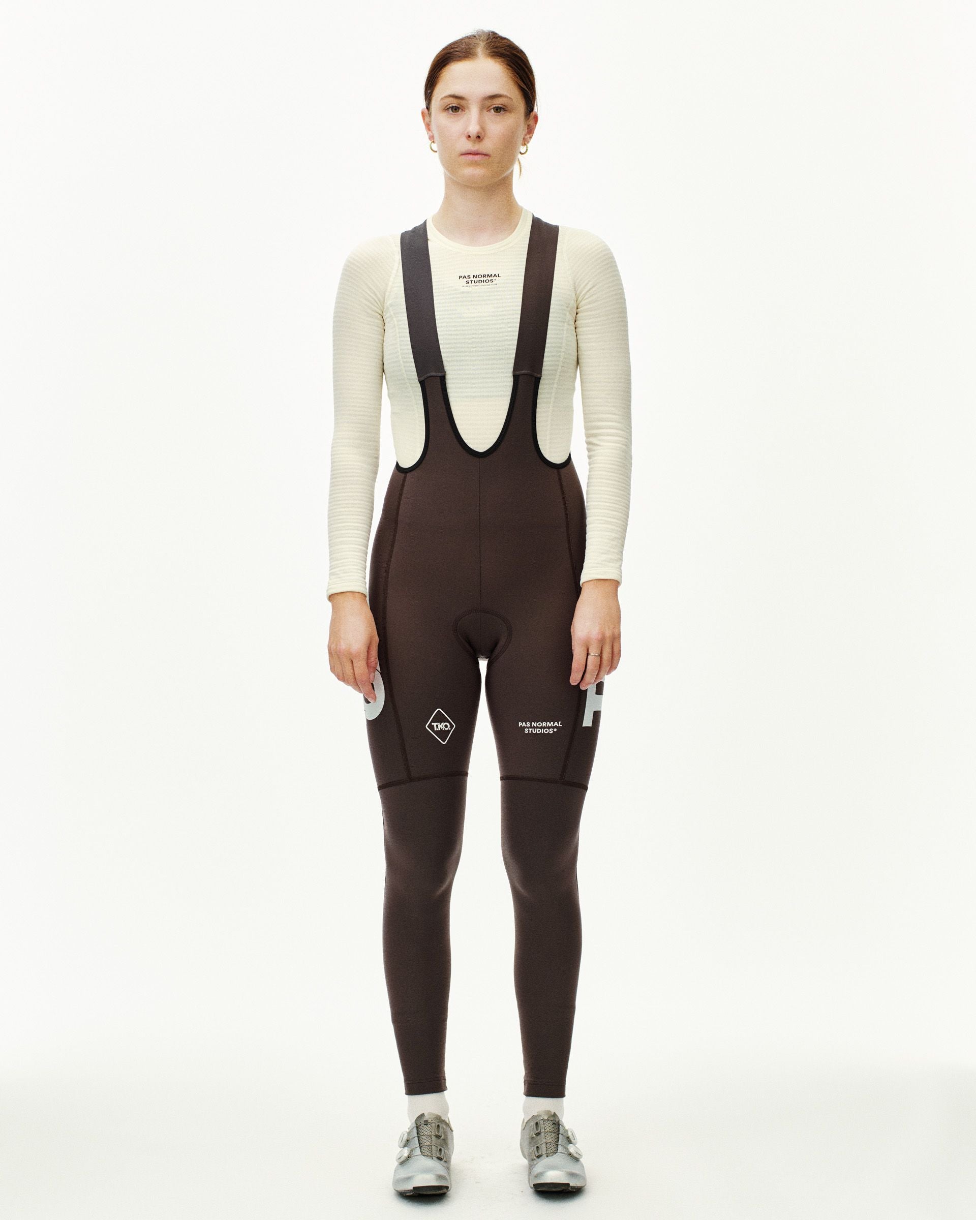 T.K.O. Essential Thermal Long Bibs - Dark Purple
