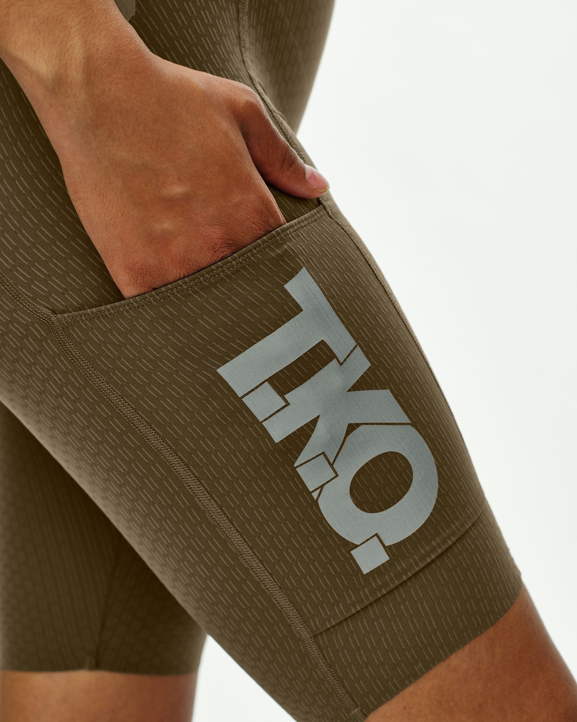 Womens T.K.O. Essential Light Cargo Bibs - Dark Stone