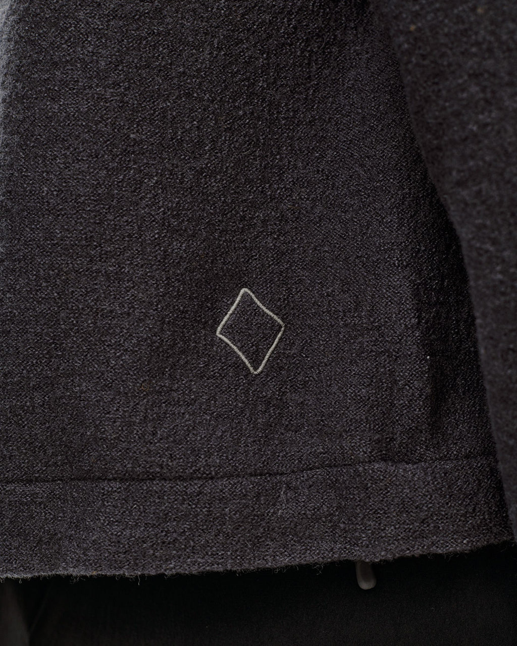 Womens Off-Race Boiled Wool Jacket - Steel