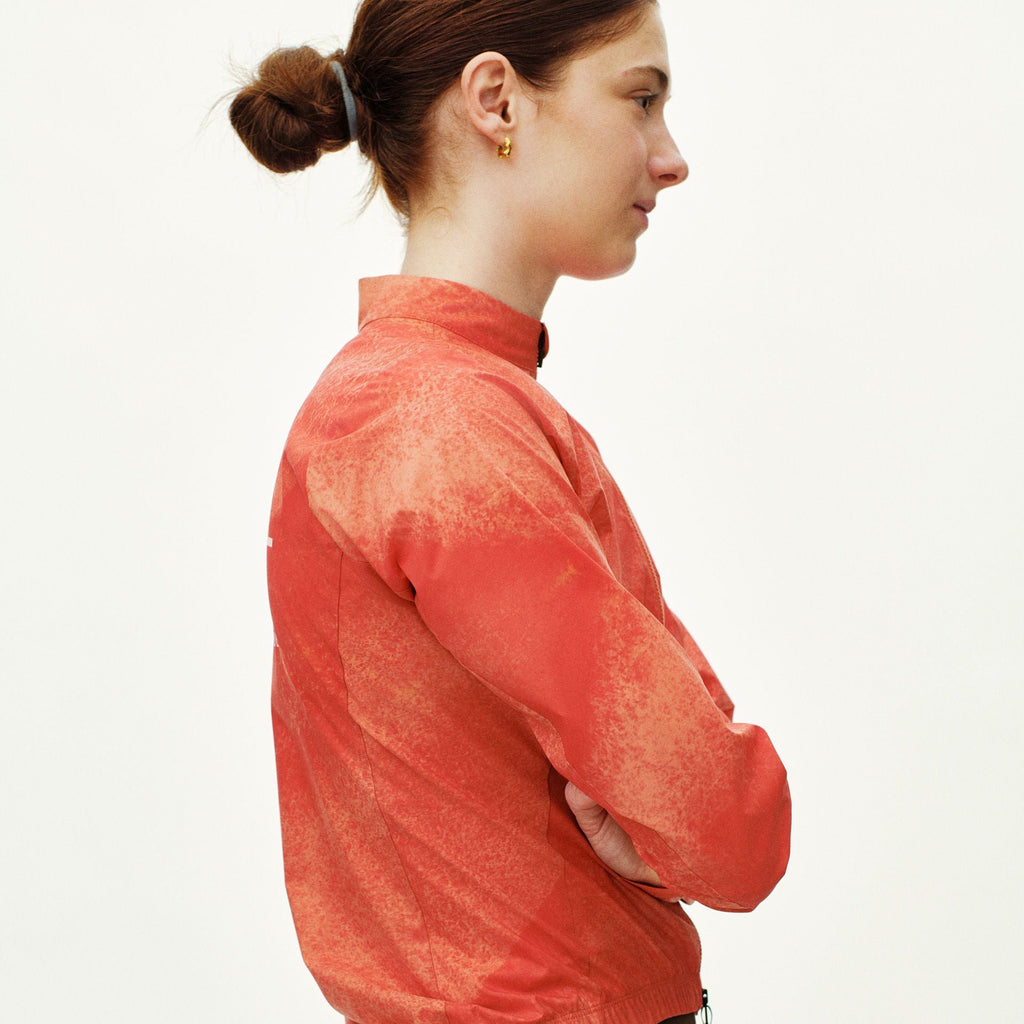 Women´s Mechanism Stow Away Jacket - AOP Hibiscus Orange