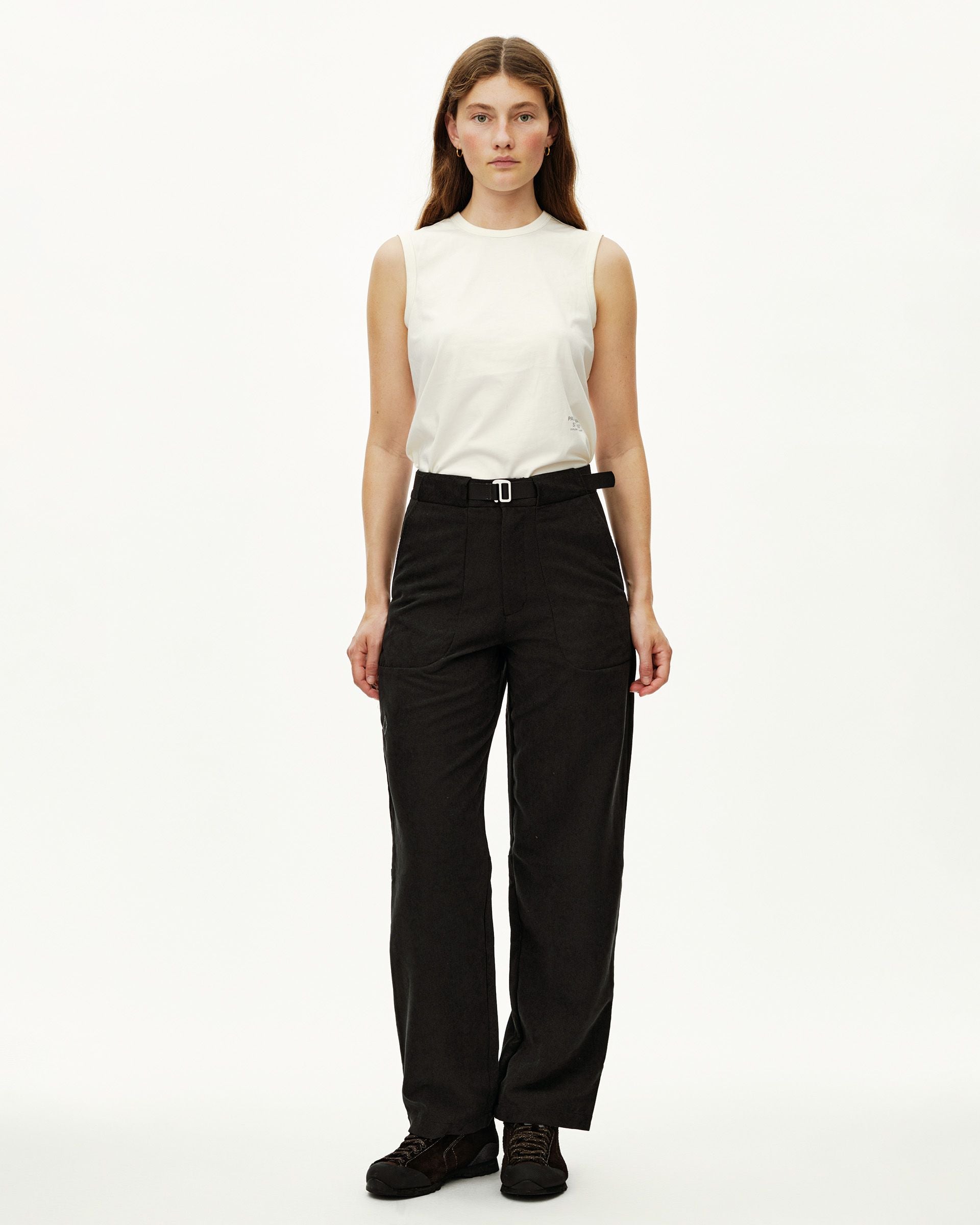 Off-Race Corduroy Pants - Black