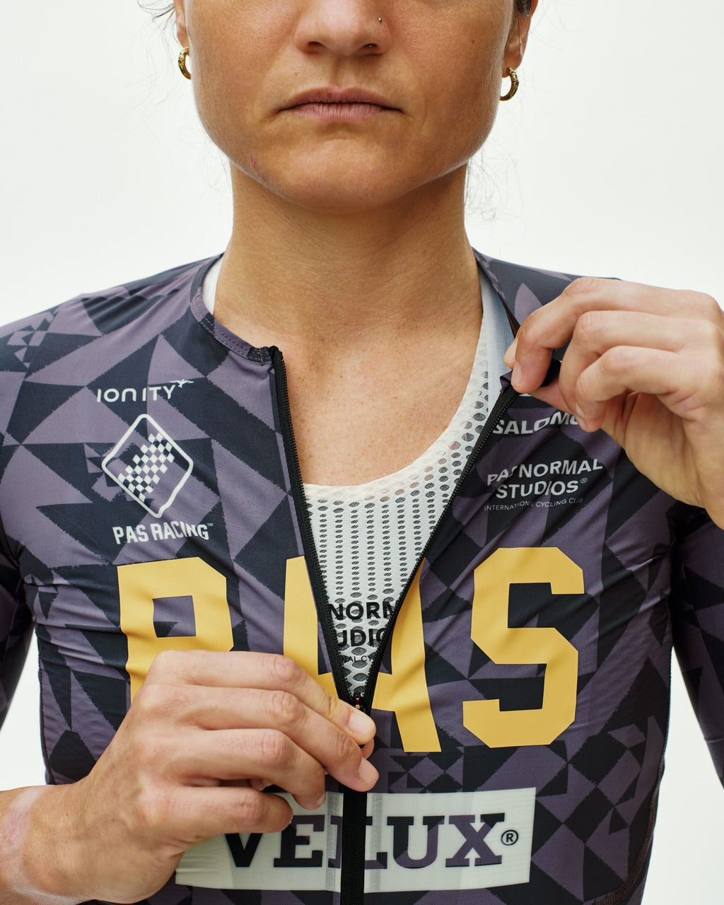 PAS Racing Women´s Mechanism Pro Jersey - AOP Origami Grey