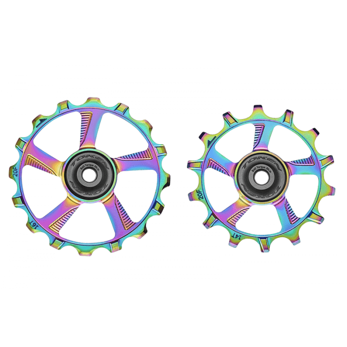 TOKEN pulleywheels 1746MX Alu - 1x12 - 14/16T - Oil Slick