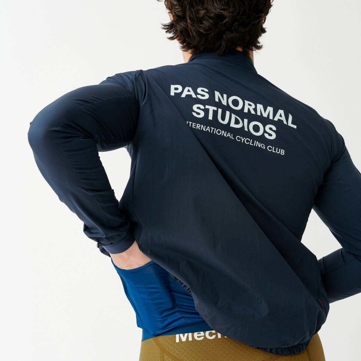 Pas Normal Studios Mechanism Stow Away jakke til mænd - Navy