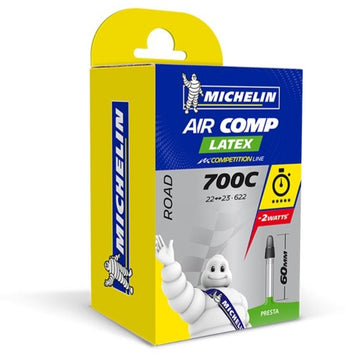 MICHELIN Aircomp Latex tube 700 x 22-23c Presta 60 mm