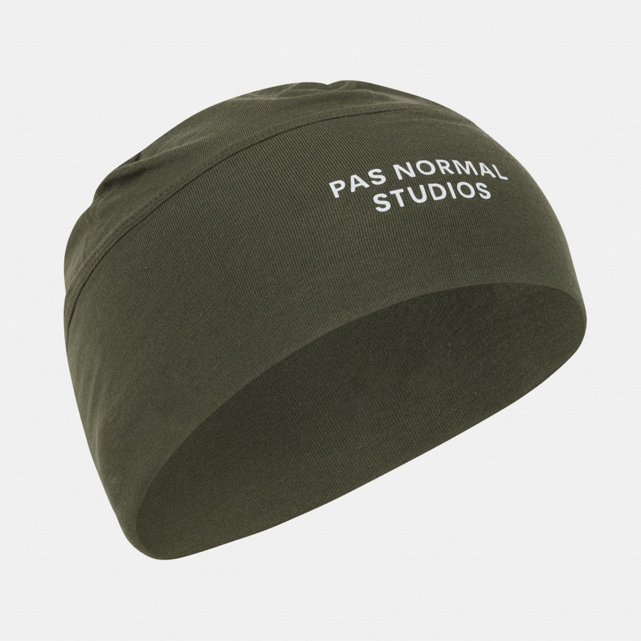 Pas Normal Studios Logo Cycling Beanie - Olive
