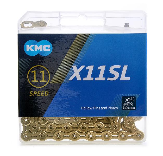KMC 11-Speed Gold Chain X11SL (Super Light)