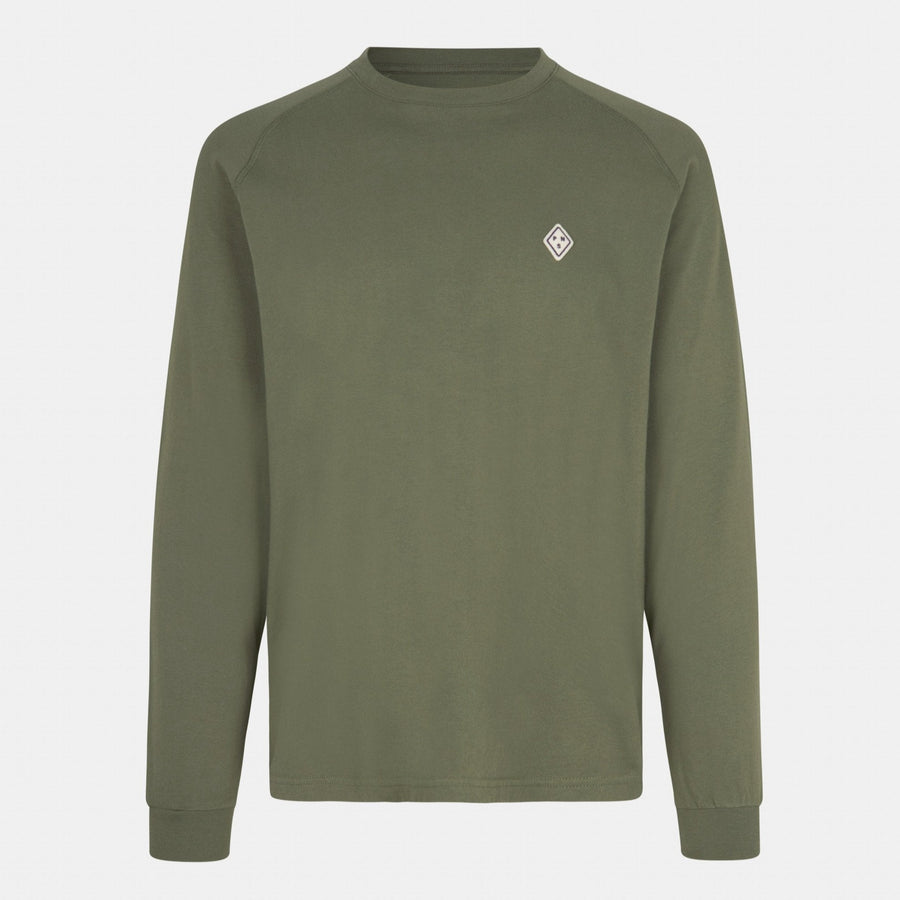 Pas Normal Studios - Off-Race Patch Long Sleeve T-Shirt — Dusty Olive