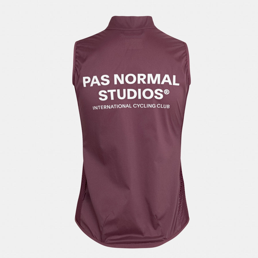 Pas Normal Studios Women's Mechanism Stow Away Gilet - Light Burgundy