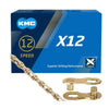 KMC Kæde 12-gears X12 TI-N 126 Links | Guld
