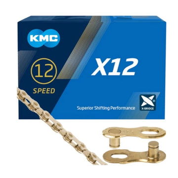 KMC Kæde 12-gears X12 TI-N 126 Links | Guld